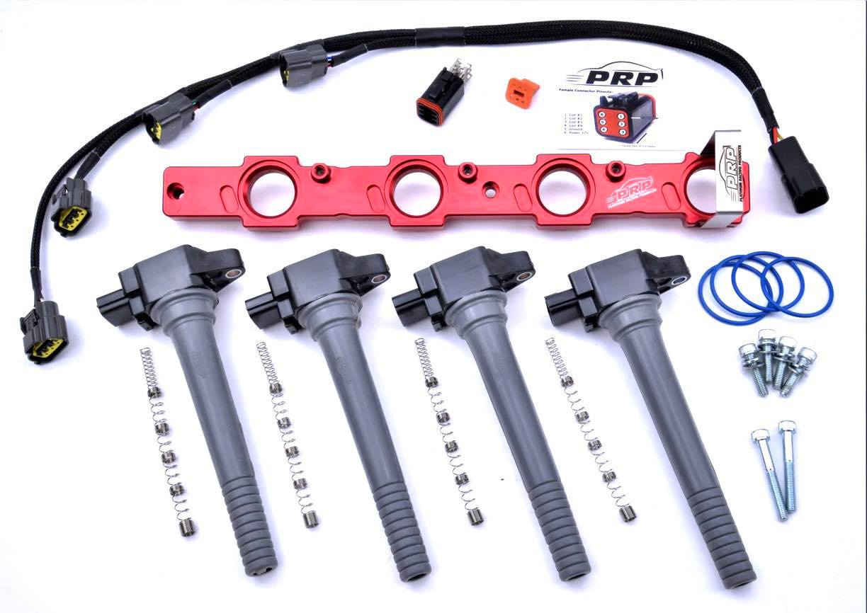Platinum Racing Products Ignition Coil Kit Black / Loom Honda B-Series Coil Kit SR