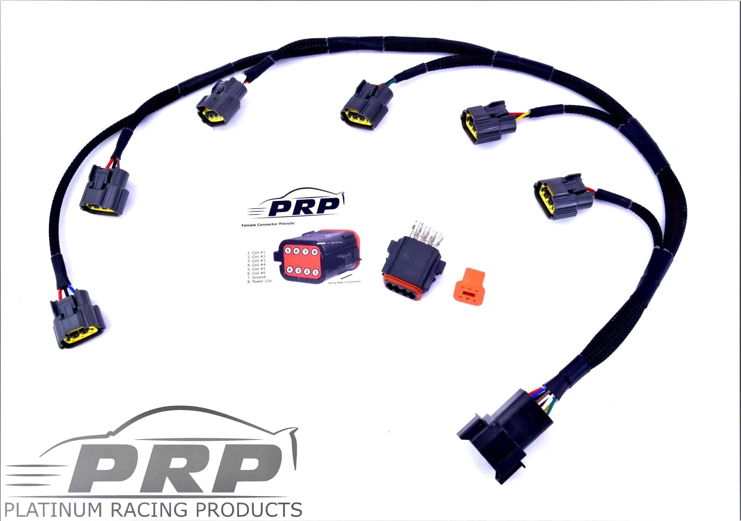 Platinum Racing Products Ignition Coil Kit Bracket + Stalks + Coils / No wiring loom / Bronze Ford Barra Coil Kit SR