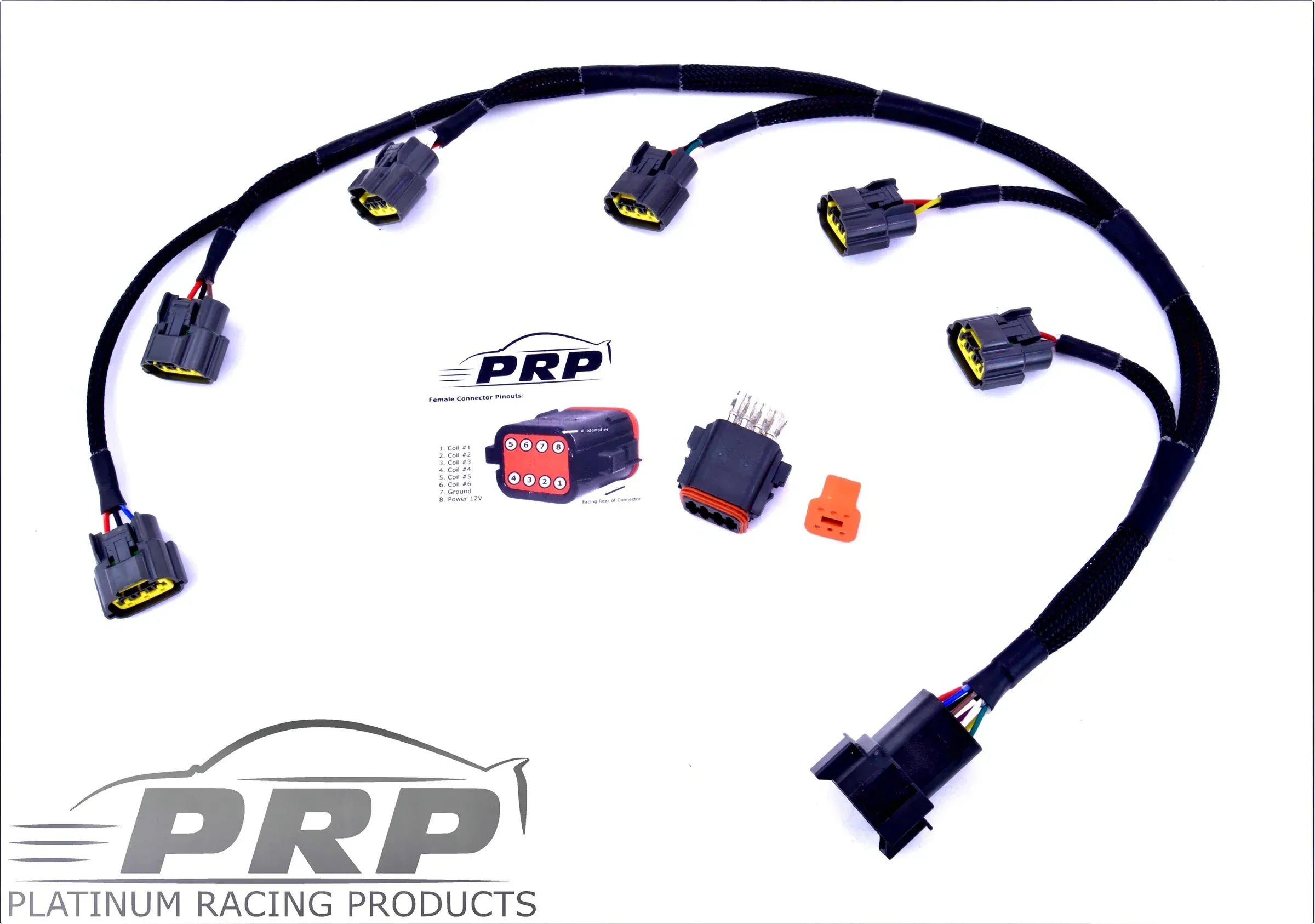 Platinum Racing Products Ignition Coil Kit Bracket + Stalks + Coils / No wiring loom / Bronze Ford Barra Coil Kit SR