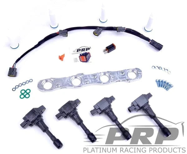 Platinum Racing Products Ignition Coil Kit Purple / Bracket, stalks, loom / Batch Fire (OEM ECU or PNP ECU's) Mitsubishi 4G63 Evo 4 - 9 Ignition Coil Kit SR
