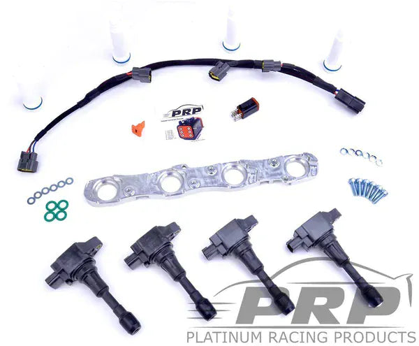 Platinum Racing Products Ignition Coil Kit Purple / Bracket, stalks, loom / Batch Fire (OEM ECU or PNP ECU's) Mitsubishi 4G63 Evo 4 - 9 Ignition Coil Kit SR