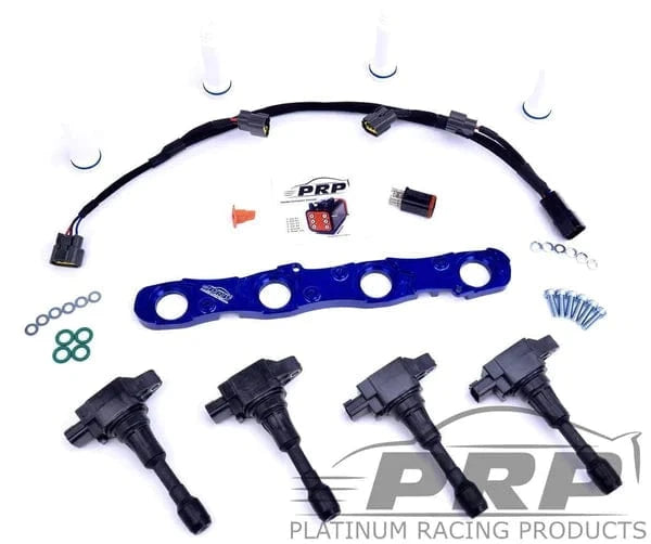Platinum Racing Products Ignition Coil Kit Purple / Bracket, Stalks / Sequential (Aftermarket ECU) Mitsubishi 4G63 Evo 4 - 9 Ignition Coil Kit SR