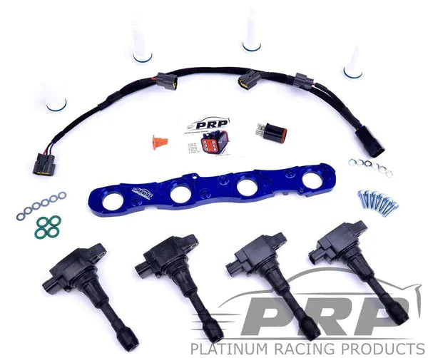 Platinum Racing Products Ignition Coil Kit Purple / Bracket, Stalks / Sequential (Aftermarket ECU) Mitsubishi 4G63 Evo 4 - 9 Ignition Coil Kit SR