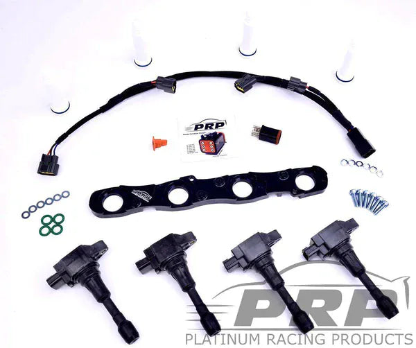 Platinum Racing Products Ignition Coil Kit Purple / Full coil Kit - Coils, Bracket, Stalks and loom / Batch Fire (OEM ECU or PNP ECU's) Mitsubishi 4G63 Evo 4 - 9 Ignition Coil Kit SR