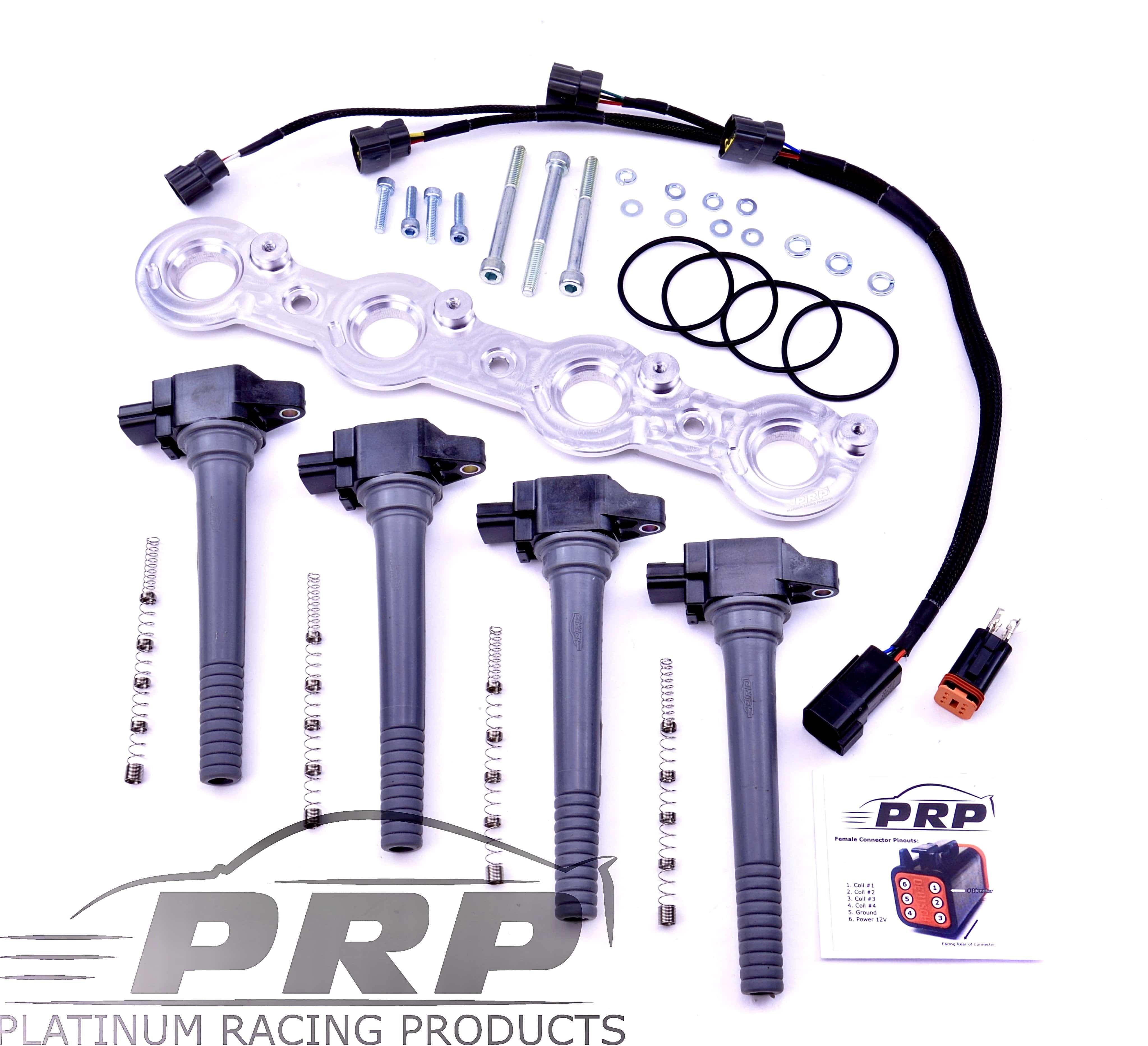 Platinum Racing Products Ignition Coil Kit Purple / Full coil Kit - Coils, Bracket, Stalks and loom Nissan FJ20 Coil Kit SR