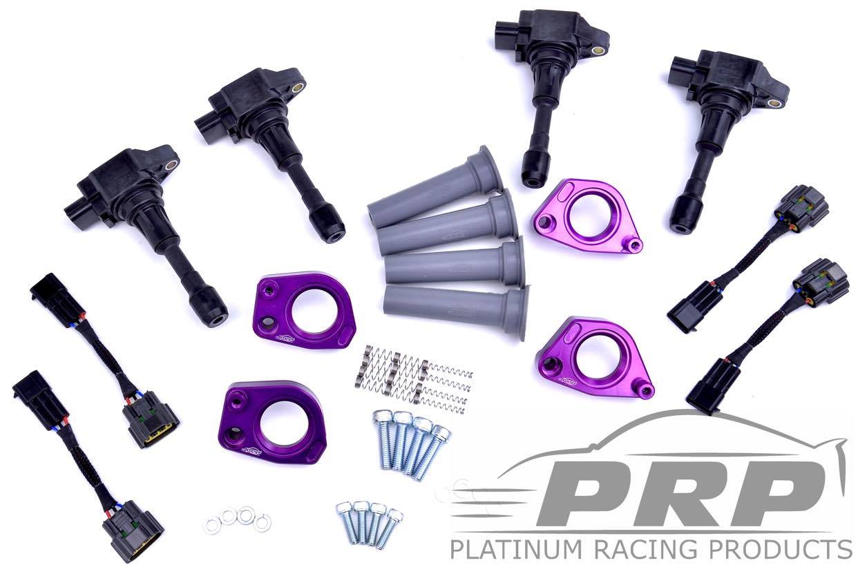 Platinum Racing Products Ignition Coil Kit Purple / Full coil Kit - Coils, Bracket, Stalks, Patch loom Subaru WRX EJ 20/25 Coil Kit SR
