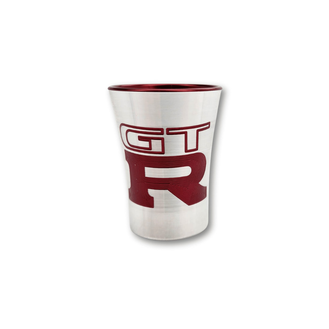 Platinum Racing Products Merchandise Single / MOTIVE RED Nissan GT-R Billet Shotglasses SR