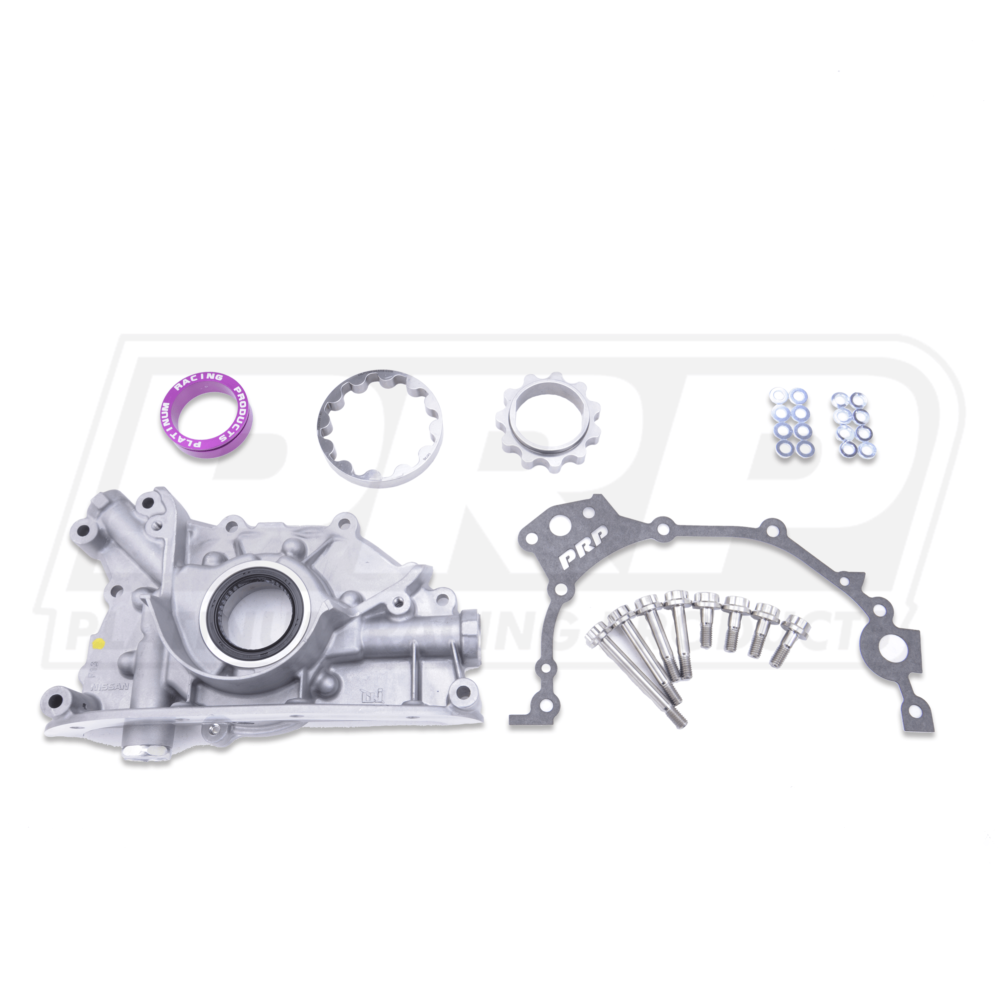 Platinum Racing Products Oil Pump Flat Drive Gears - No Collar / No Backing Plate / Include Titanium Hardware Genuine Nissan N1 Oil Pump Kit SR