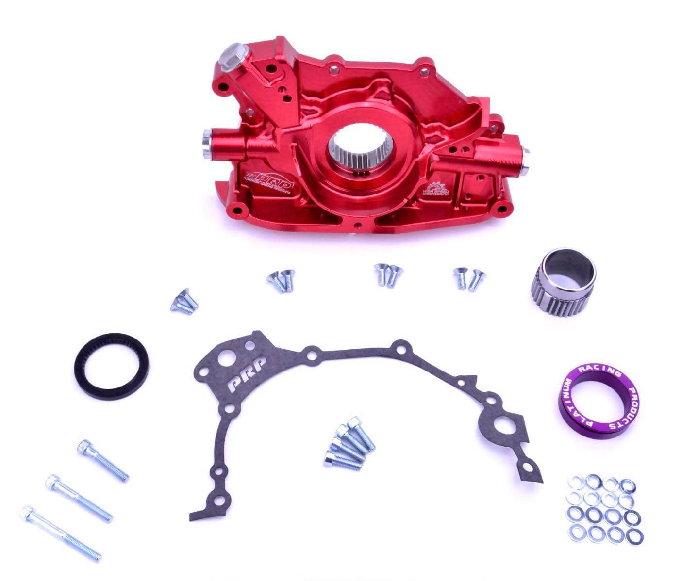 Platinum Racing Products Oil Pump Purple / Flat Drive / Yes I would like the Crank Collar Nissan RB Billet High Volume Oil Pump SR