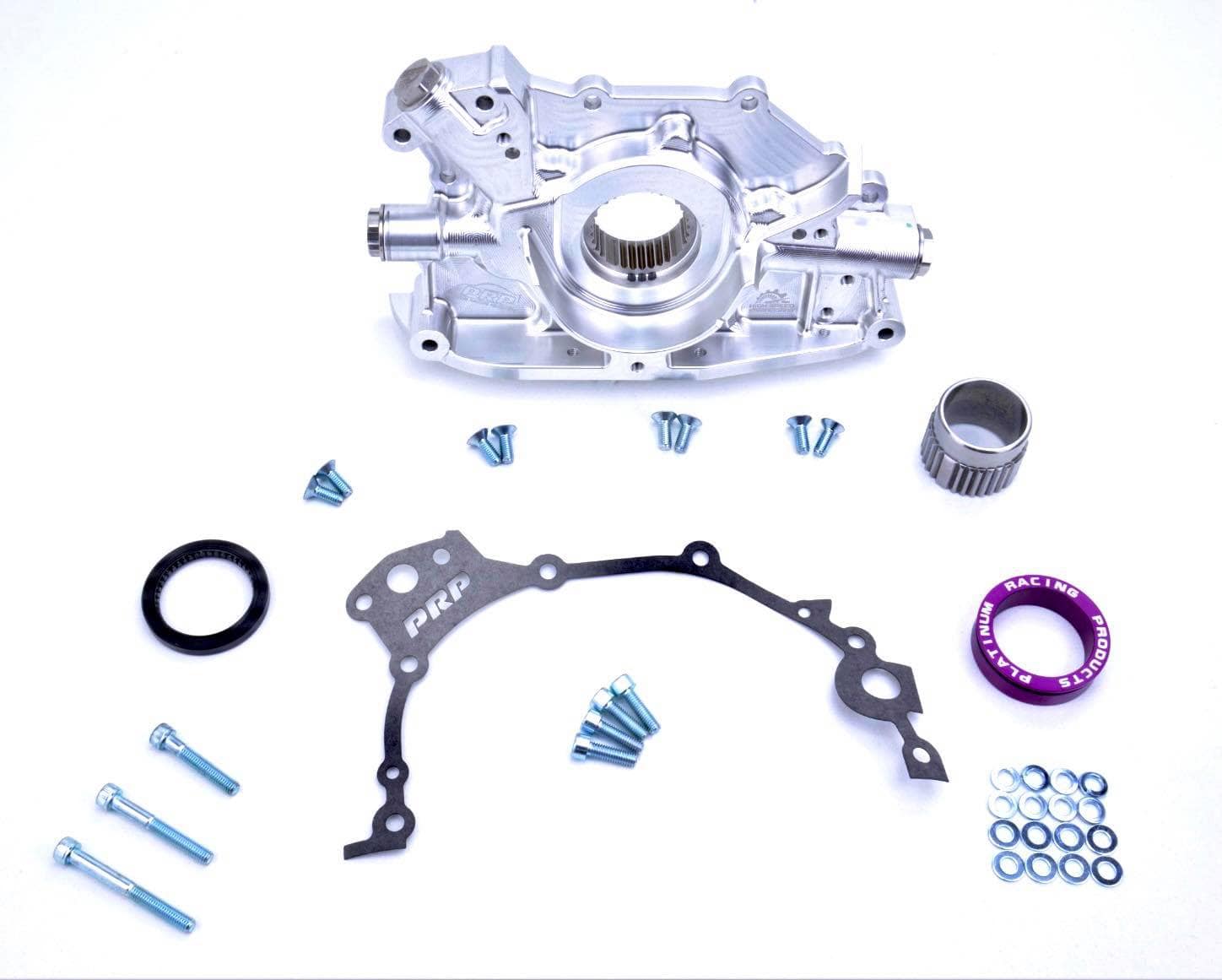 Platinum Racing Products Oil Pump Silver / Flat Drive / No I don't need the Crank Collar Nissan RB Billet High Volume Oil Pump SR