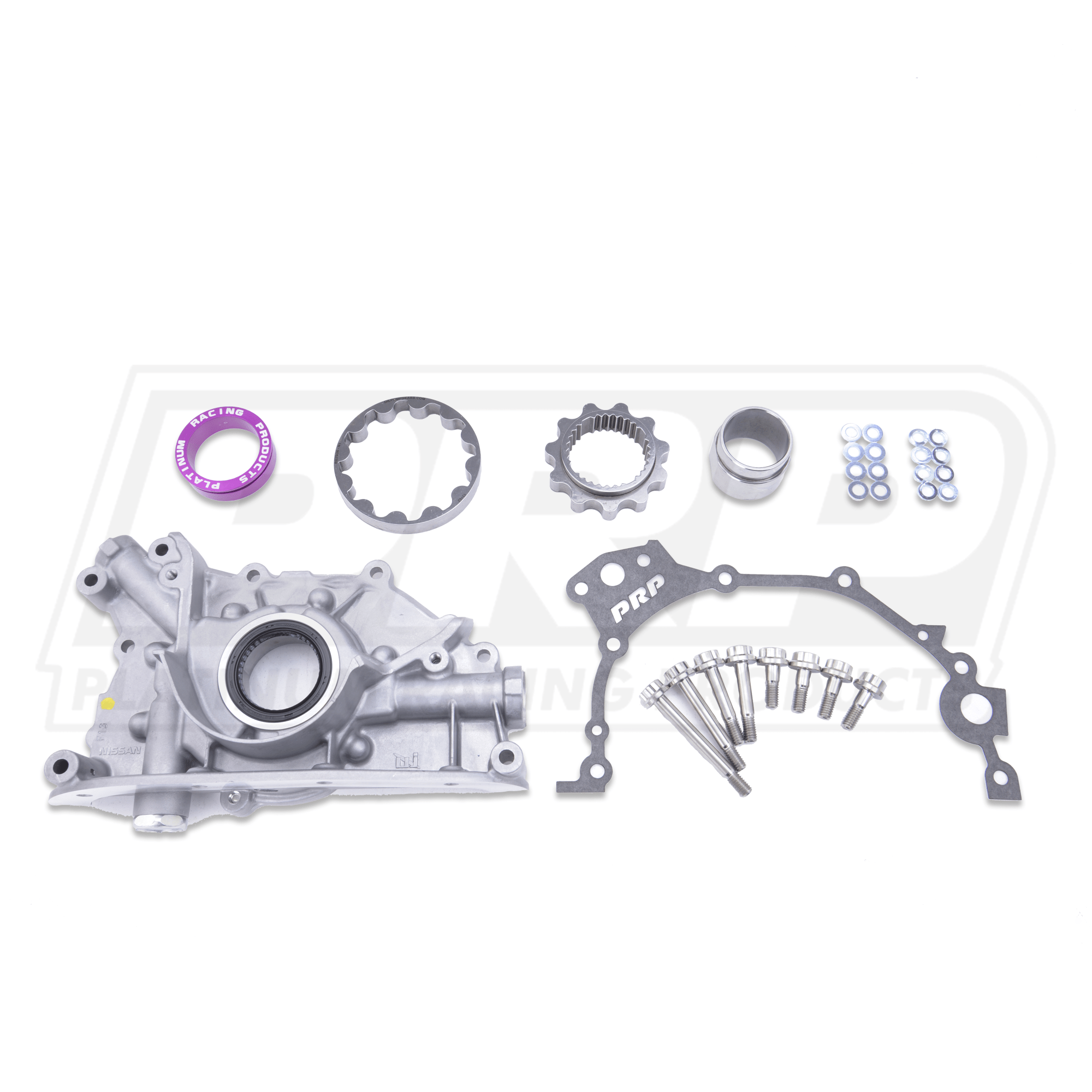 Platinum Racing Products Oil Pump Spline Drive Gears - With Collar / No Backing Plate / Include Titanium Hardware Genuine Nissan N1 Oil Pump Kit SR