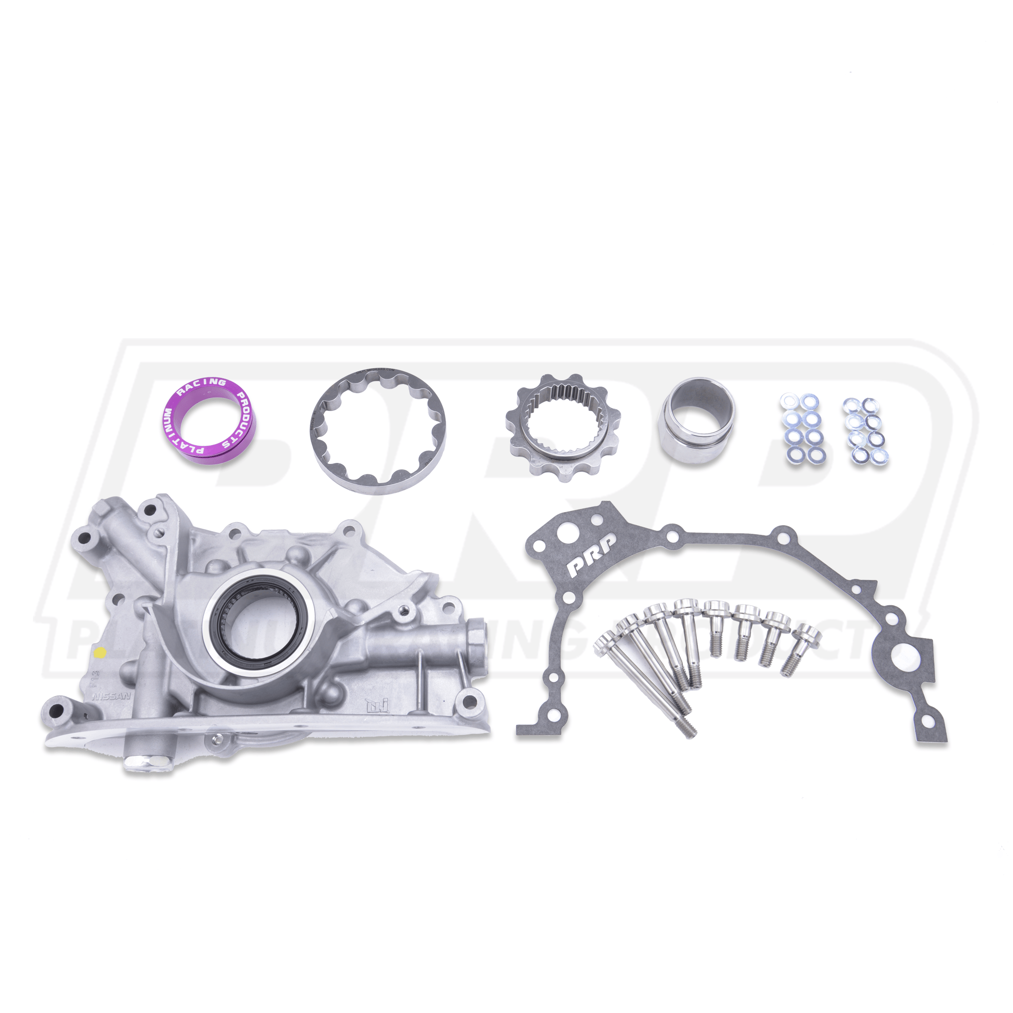 Platinum Racing Products Oil Pump Spline Drive Gears - With Collar / No Backing Plate / Include Titanium Hardware Genuine Nissan N1 Oil Pump Kit SR