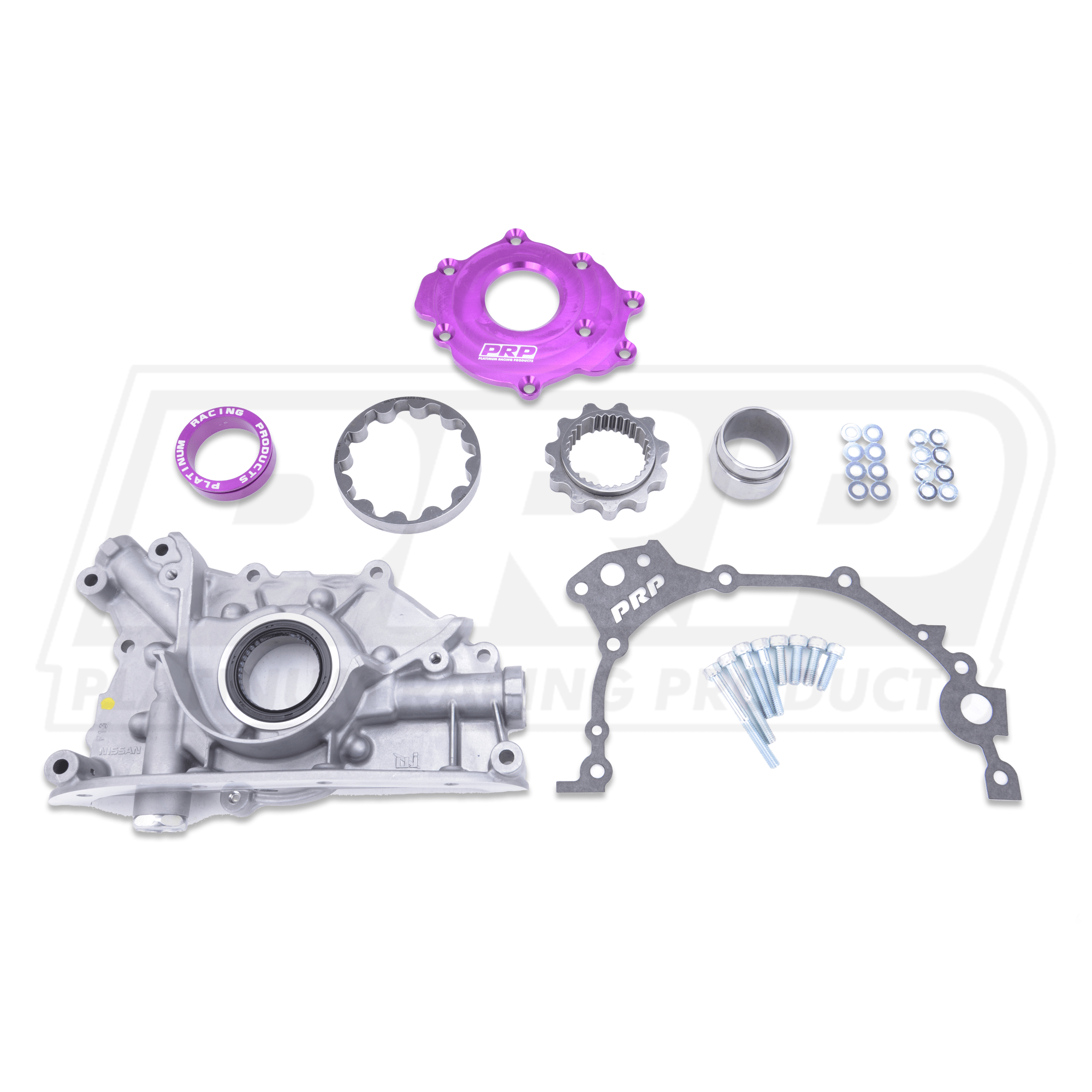 Platinum Racing Products Oil Pump Spline Drive Gears - With Collar / Steel Backing Plate / No Titanium Hardware Genuine Nissan N1 Oil Pump Kit SR