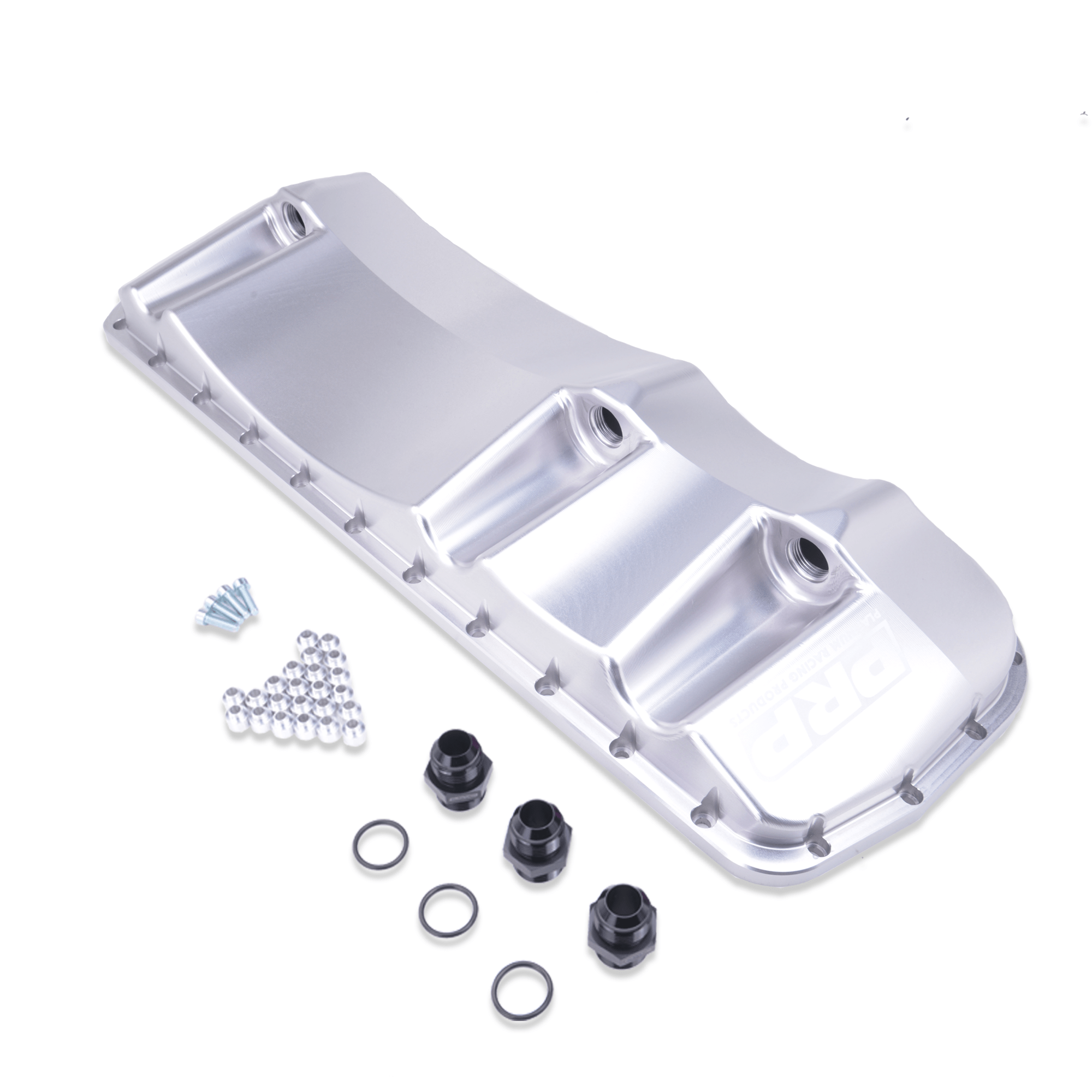 Platinum Racing Products Sump Pan Silver / Direct bolt to pan rail (no brace) Nissan RB 2 RWD Dry Sump Pan SR