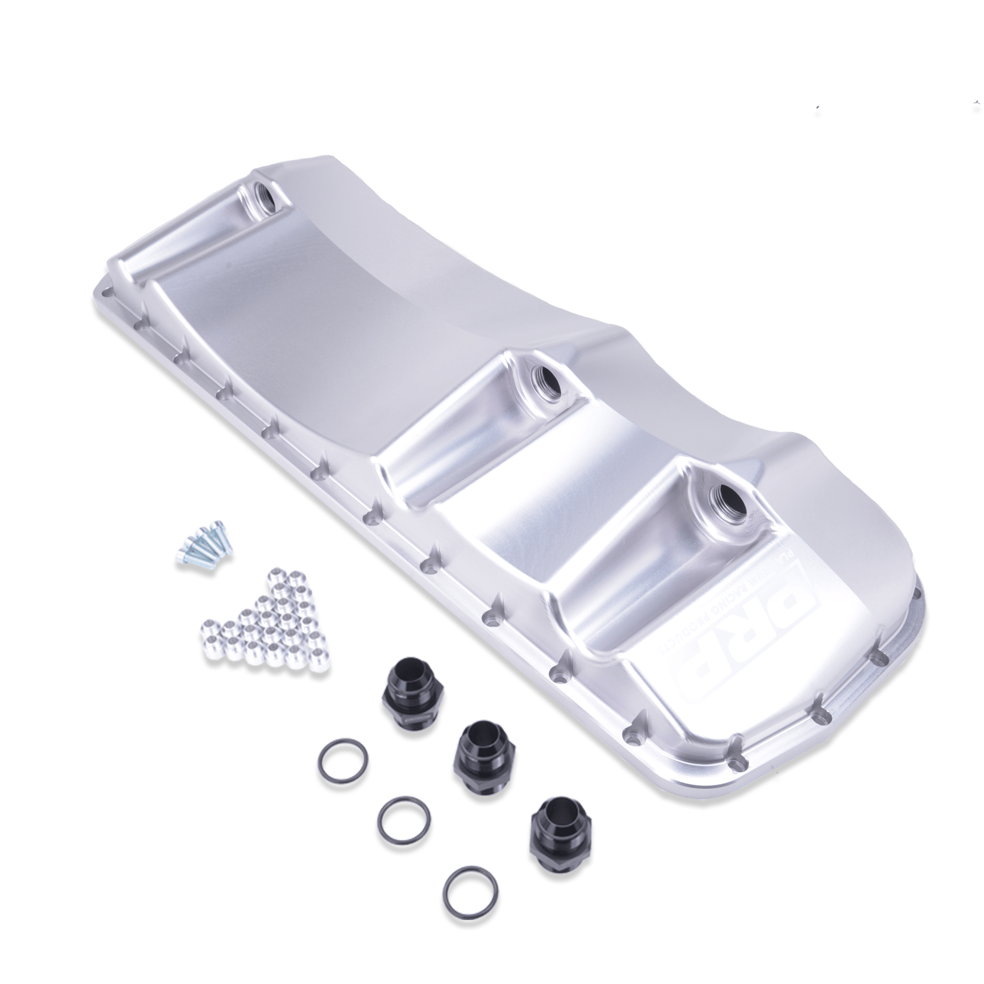 Platinum Racing Products Sump Pan Silver / Direct bolt to pan rail (no brace) Nissan RB 2 RWD Dry Sump Pan SR