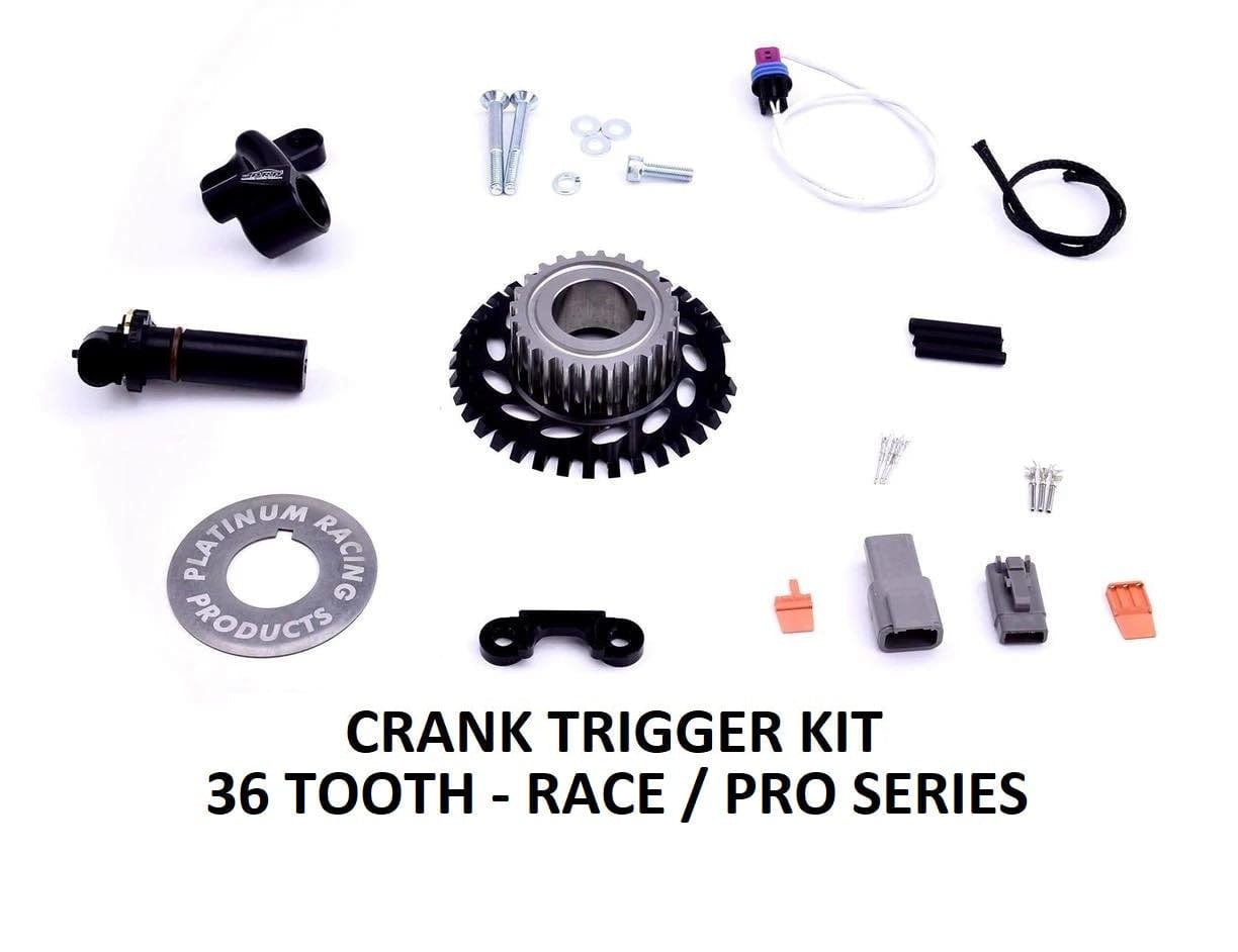 Platinum Racing Products Trigger Kit No CAM trigger required / 36-2 Tooth Pro Series CRANK Trigger Kit (MoTec Reluctor Sensor) / Black Custom Trigger Kit 'Nissan RB Twin Cam' SR