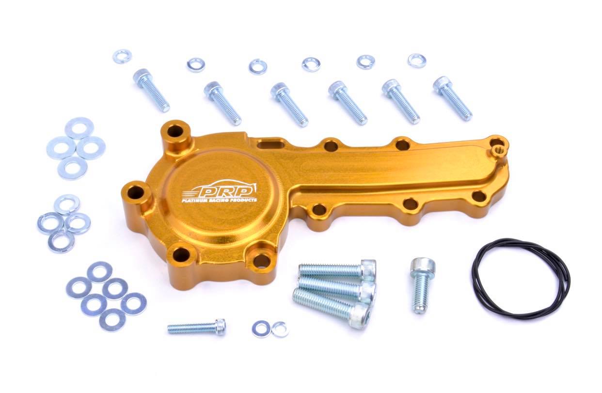Platinum Racing Products Water Pump Delete Gold / Cast block Nissan RB Water Pump Delete SR