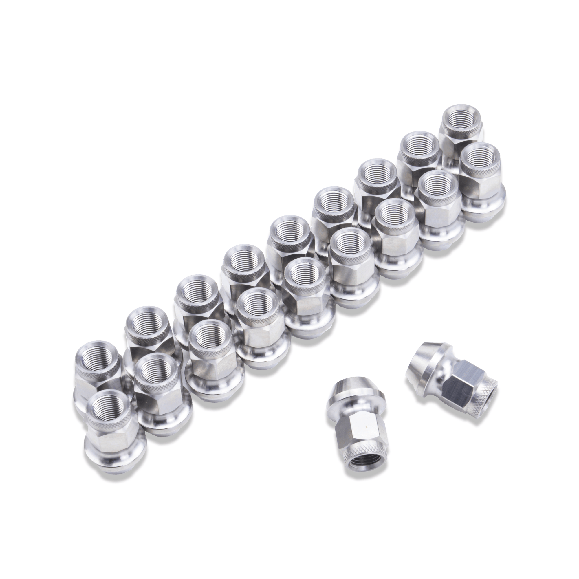 Platinum Racing Products Wheel Nuts Titanium Nissan / Subaru / Suzuki 1.25 Pitch Wheel Nut Set SR