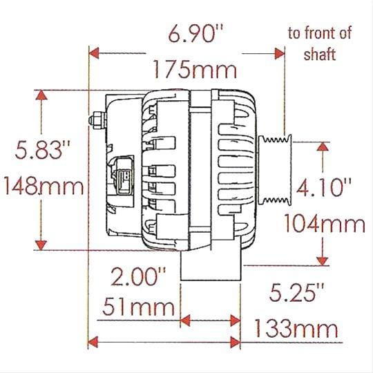 Powermaster Natural GM Style AD Alternator PM8302