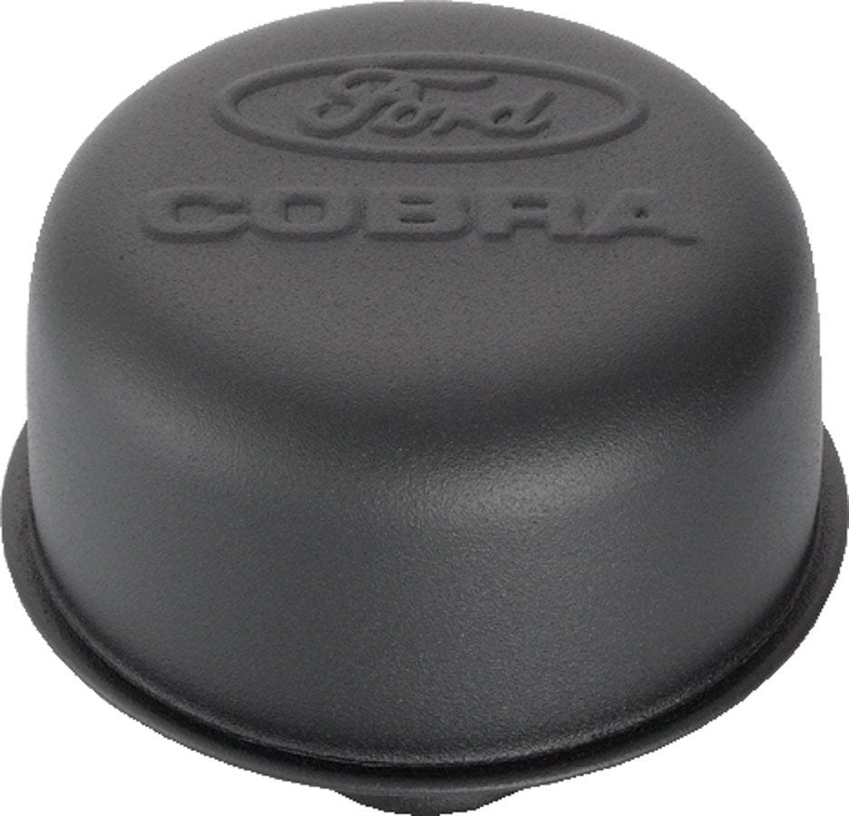 PROFORM Black Crinkle 3" Diameter with Ford Cobra Logo (Use PR141-615 Grommen Proform Valve Cover Breather Push-In Style PR302-226 SR
