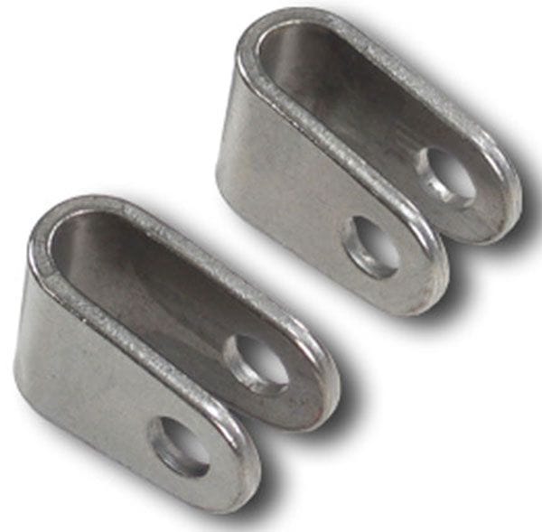 PROWERKS Fits up to 7/8" Tube, 3/8" Hole, 1-1/8" H x 1" L, .500" Inside Width Pro Werks chromoly Rod End Clevis PWC73-206-2 SR