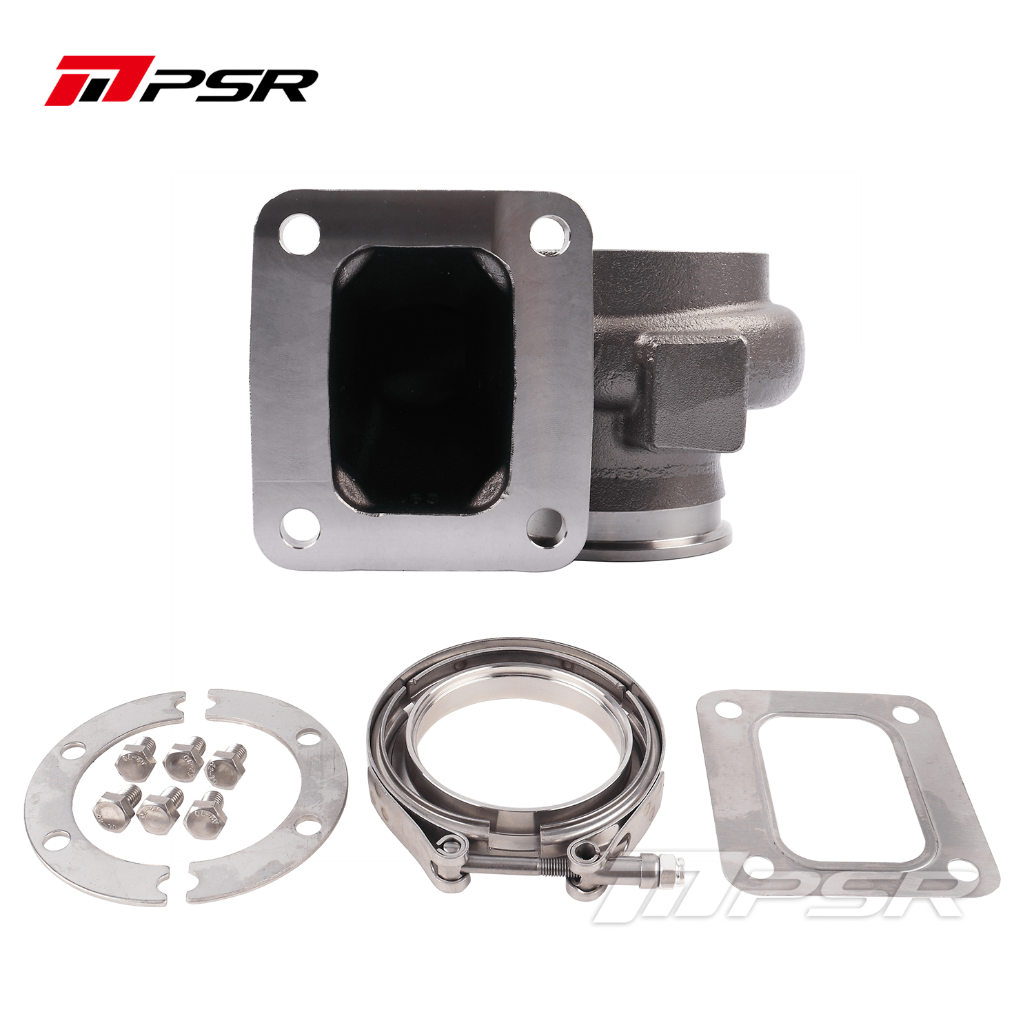 Pulsar Turbochargers Stainless Steel T4 Open, Vband Outlet, 0.63A/R PSR PTX35 Turbine Housings for PSR3576 PSR3582 Turbos SR