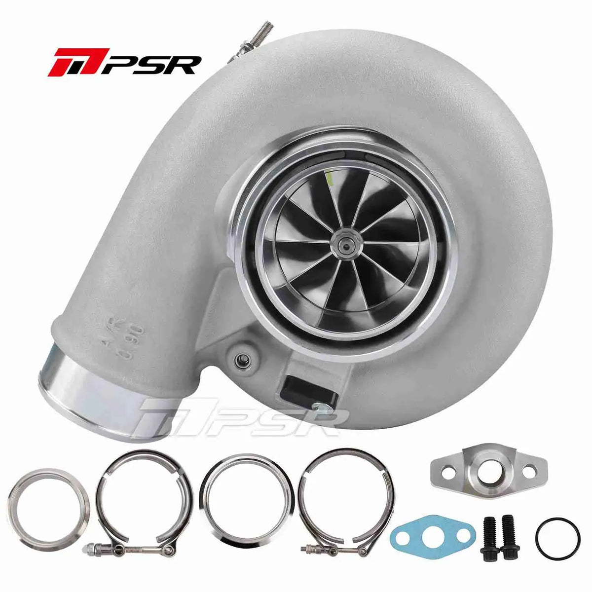 Pulsar Turbochargers Turbochargers Pulsar PSR REVERSE ROTATION 7975G COMPACT Dual Ball Bearing Turbocharger HP Rating 1450 SR