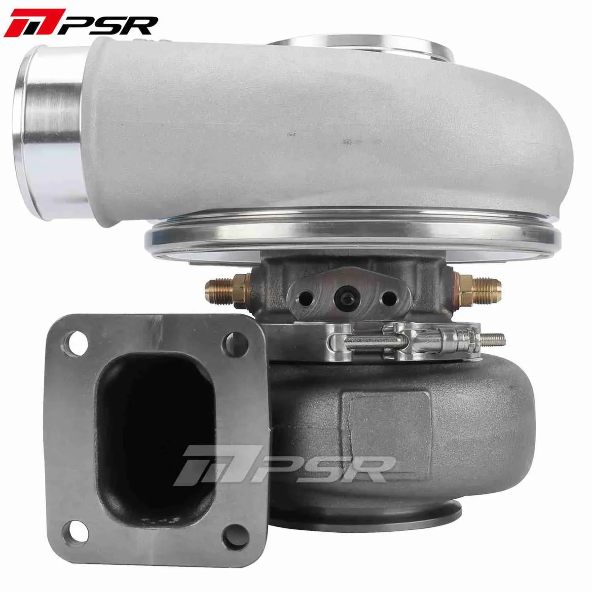 Pulsar Turbochargers Turbochargers Standard / 1.01 A/R Dual V-band + An Adapter V-Band to T4 / None Pulsar PSR Forward Rotation 7375G COMPACT Dual Ball Bearing Turbocharger HP Rating 1200 SR