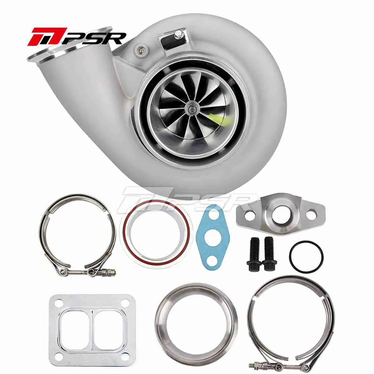 Pulsar Turbochargers Turbochargers Standard / 1.15 A/R Dual V-Band / None Pulsar PSR Forward Rotation 7375G Dual Ball Bearing Turbocharger HP Rating 1200 SR