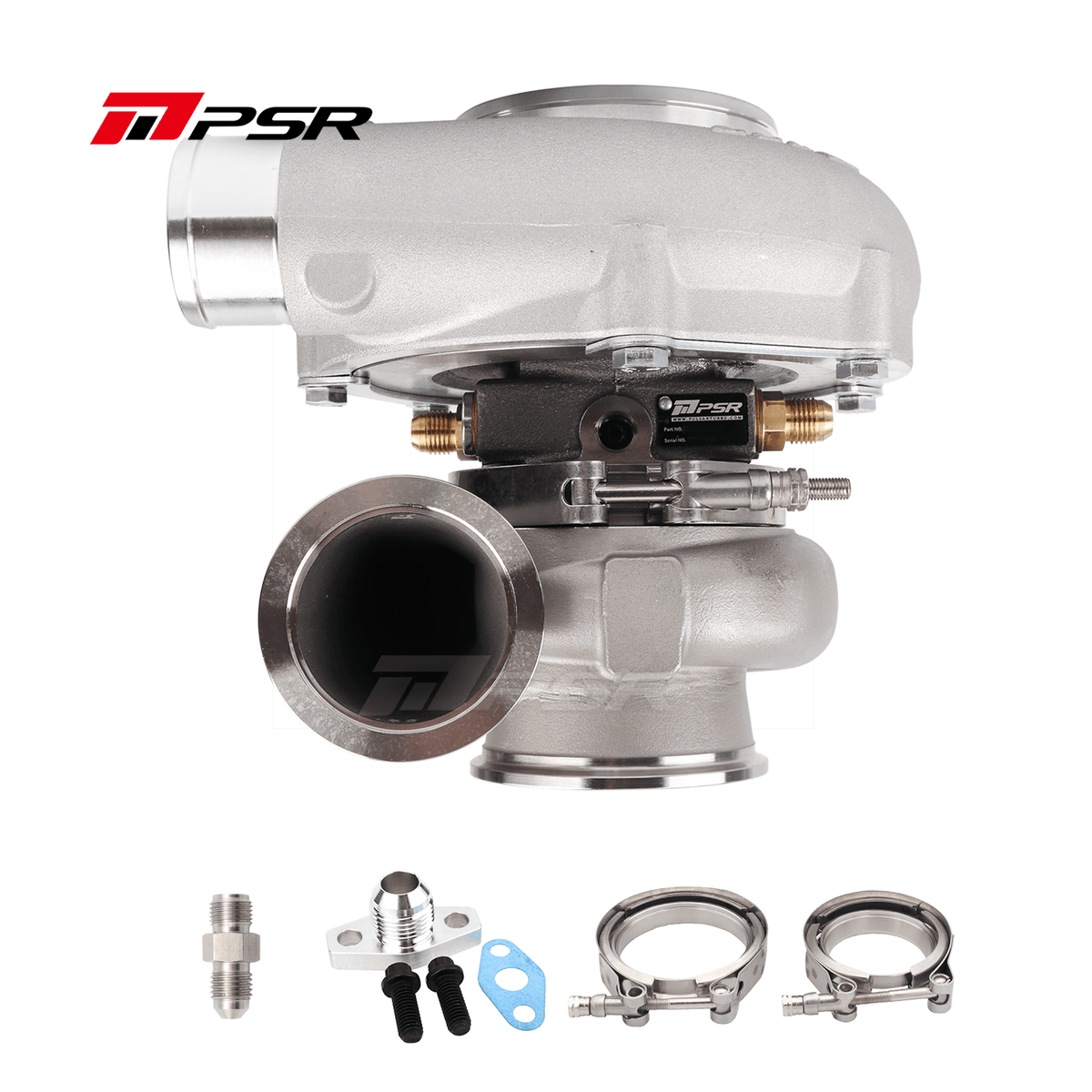 Pulsar Turbochargers Turbochargers Standard / T25.72 V-Band IWG / None Pulsar PSR Forward Rotation 6255G Dual Ball Bearing Turbocharger HP Rating 900 SR