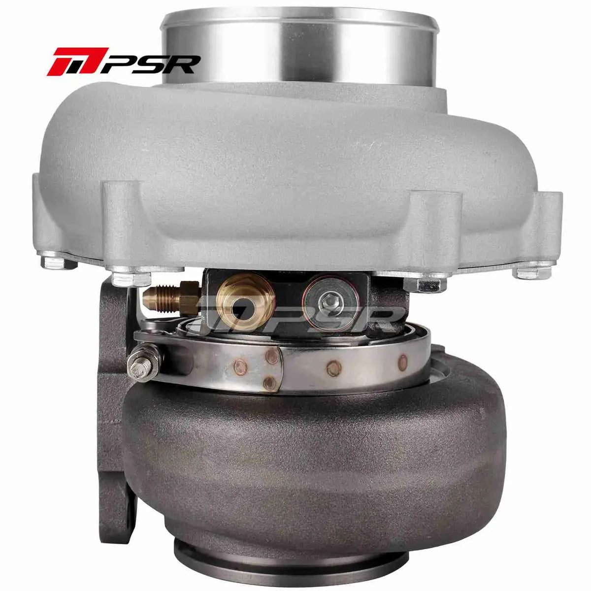 Pulsar Turbochargers Turbochargers Standard / T3 Inlet V-Band Outlet 0.83A/R / None Pulsar PSR Forward Rotation 5862G Dual Ball Bearing Turbocharger HP Rating 770 SR