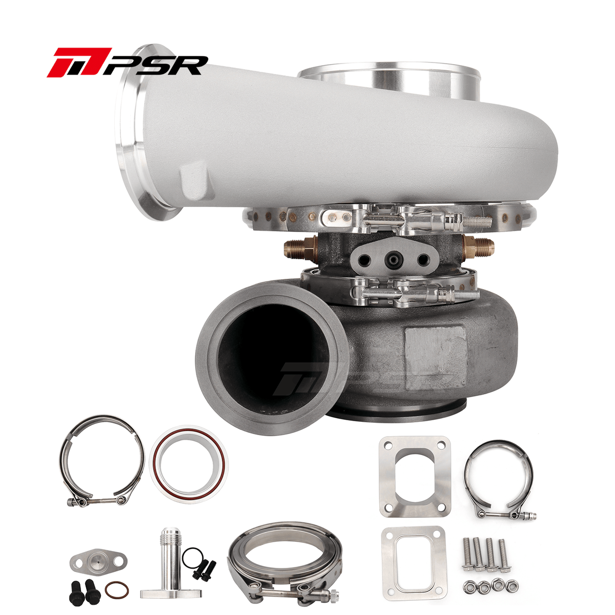 Pulsar Turbochargers Turbochargers Standard / T4 Divided Inlet V-Band Outlet 1.28A/R / None Pulsar PSR Class Legal 6775G Dual Ball Bearing Turbocharger SR