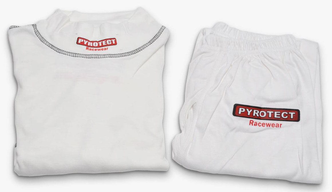 Pyrotect Safety Equipment White, SFI Approved Pyrotect Safety Equipment Inner Wear Bottom (X-Large) PY4710500 SR