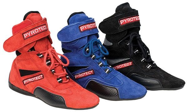 PYROTECT SFI-5 Rated Pyrotect Safety Equipment Ankle Top Red Racing Shoes Size 13 PYX44130 SR