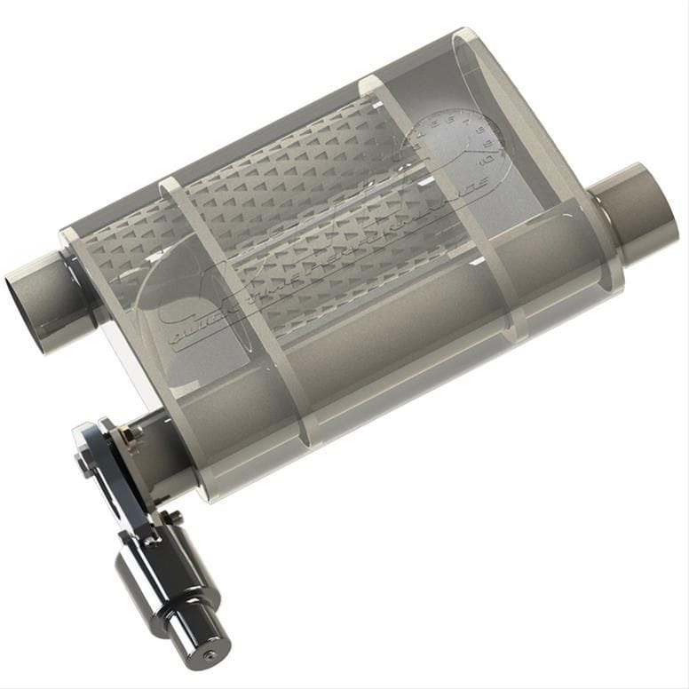 QTP 3" Offset Inlet/Outlet Quicktime Performance Screamer Twintronic Muffler QTP13300C SR