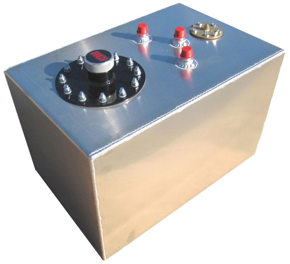 RCI RCI 12 Gallon (45L) Aluminium Street Rod Fuel Cell with Sender (No Foam) - Natural R SR