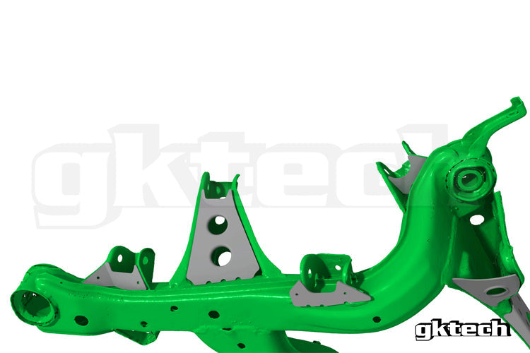GKTech V2 S13, 180SX, R32 GTS-T subframe weld in reinforcement plates (R32X-SUBF-KIT)