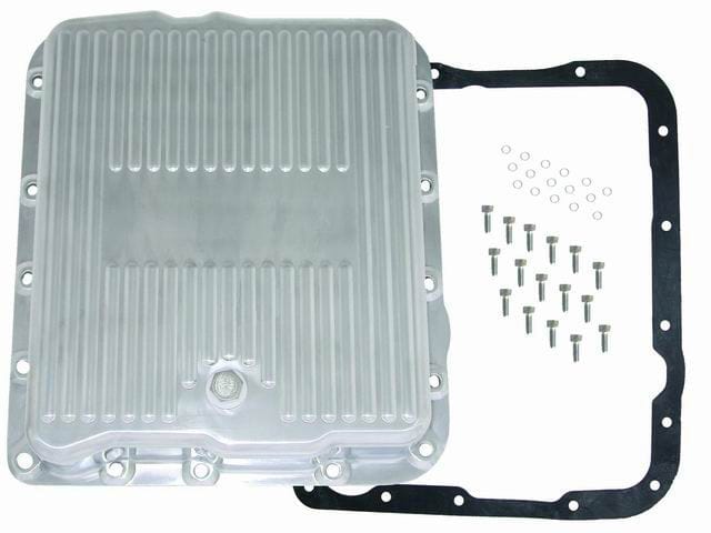 RPC Fits GM Turbo 700R4 & 4L60 Drain Plug Included Racing Power Company Polished Aluminium Transmission Pan "Extra Capacity" 2-7/8" Deep, Finned RPCR849 SR