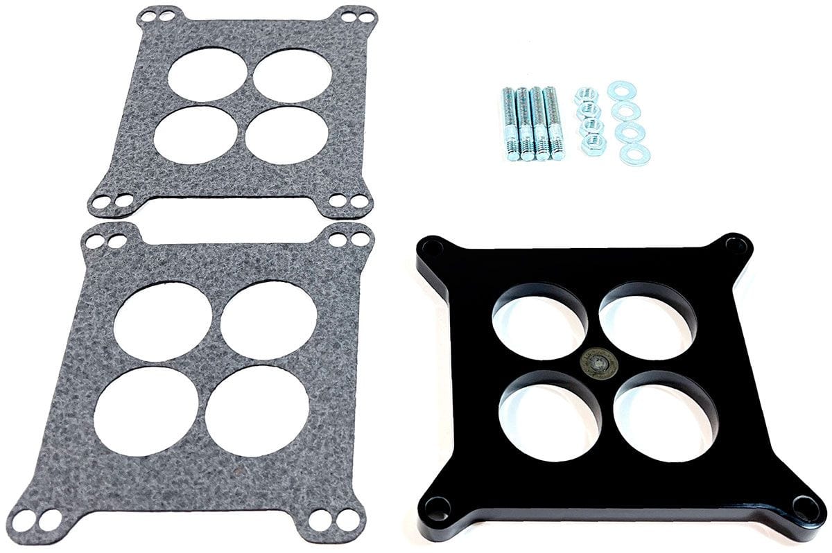 RPC Fits Holley/AFB Four Barrel Carburettors, Gasket & 2" Stud Kit Includ Racing Power Company Phenolic Plastic Carburettor Spacer, 1-11/16" Ported, 1/2" Spacer RPCR9138 SR