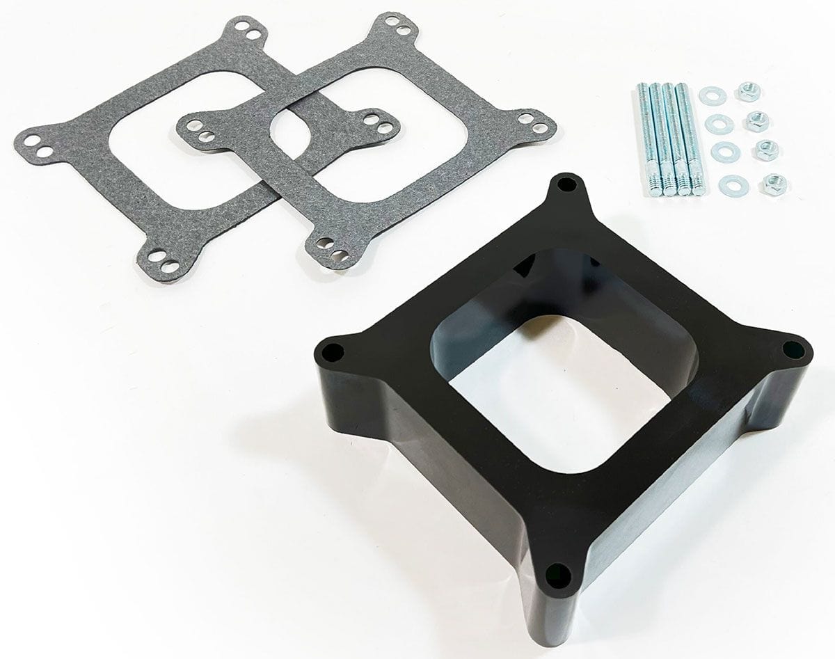 RPC Fits Holley/AFB Four Barrel Carburettors, Gasket & 3" Stud Kit Includ Racing Power Company Phenolic Plastic Carburettor Spacer, Open Center, 2" Spacer RPCR9137 SR