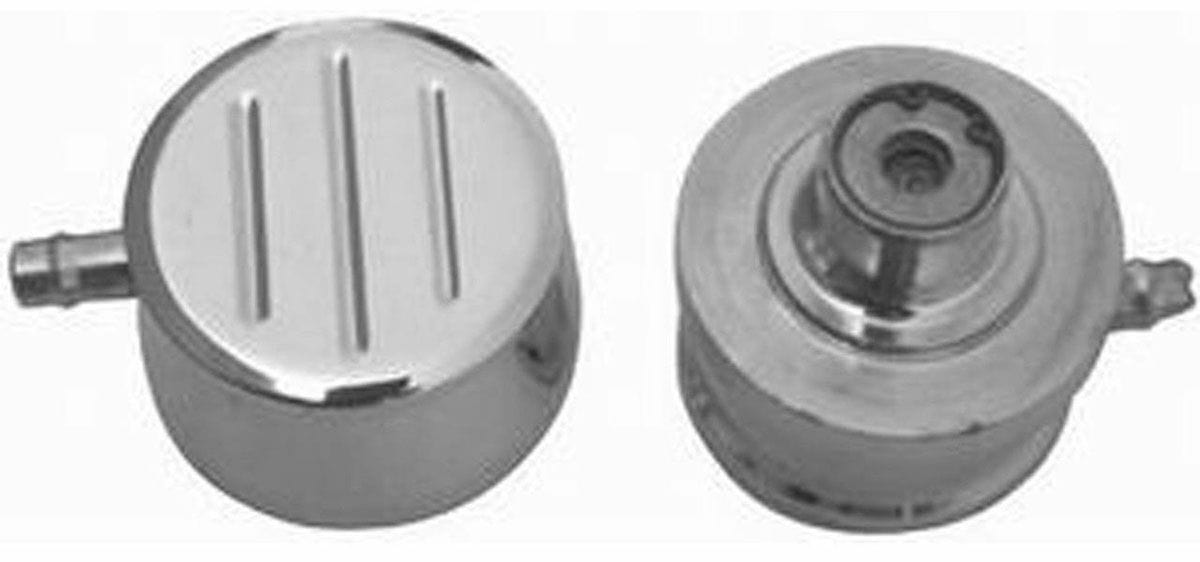 RPC Fits Valve Covers with 1-1/4" Holes Racing Power Company Aluminium PVC Push-in Air Breather with 1" Neck, Chrome Ball Milled Style RPCR61 SR