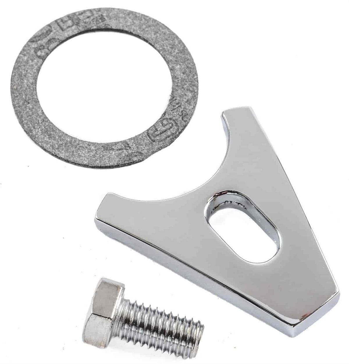 RPC Includes Hold Down Stud Racing Power Company Chrome Steel Distributor Clamps for Chev 1963-On V8 (Billet Aluminium) RPCR4116 SR