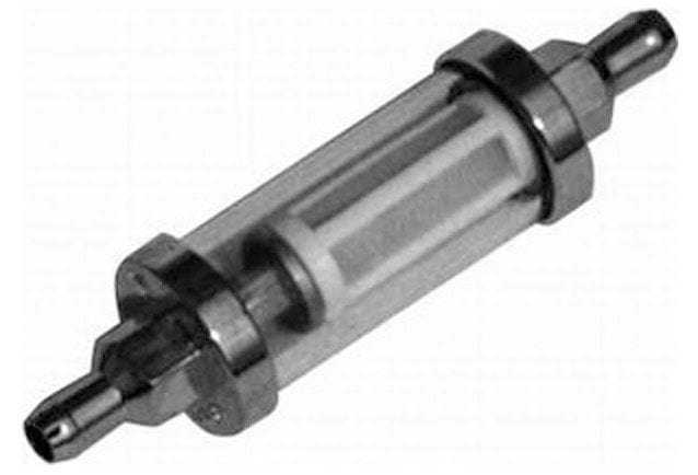 RPC Not For Use with Fuel Injection Systems Racing Power Company Chrome/Glass Fuel Filter with Replaceable Element 3/8" Inlet/Outlet RPCR9245 SR