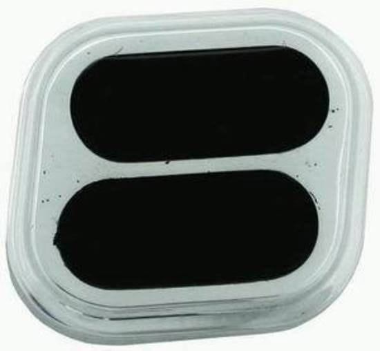 RPC Racing Power Company Polished Aluminium Dimmer Pedal Square with Rubber Insert RPCR8514 SR