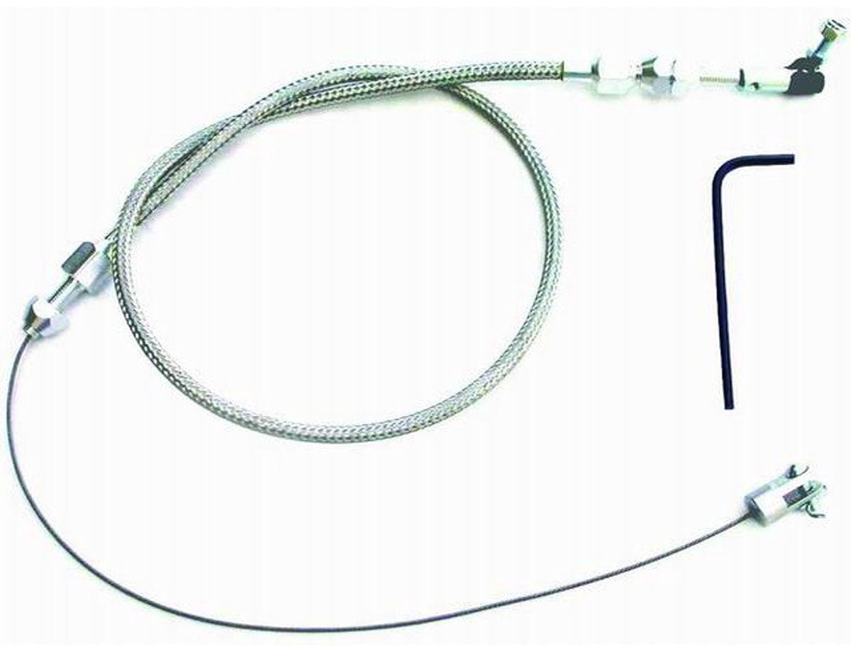 RPC Racing Power Company Universal Stainless Steel Throttle Cable Assembly Kit with 24" Housing RPCR6054 SR
