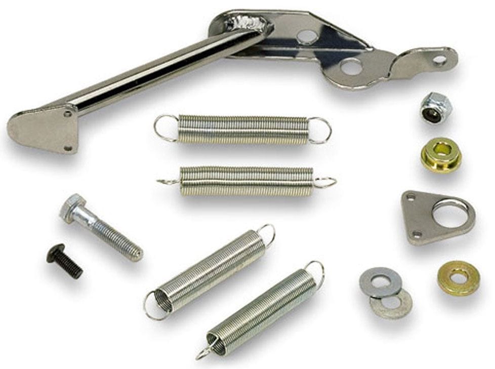 RPC Suit Holley 2300 / 2305 2bbl & 4150 / 4160 4bbl (Includes heavy & lig Racing Power Company Chrome Steel Carburettor Mount Throttle Return Kit RPCR2083 SR
