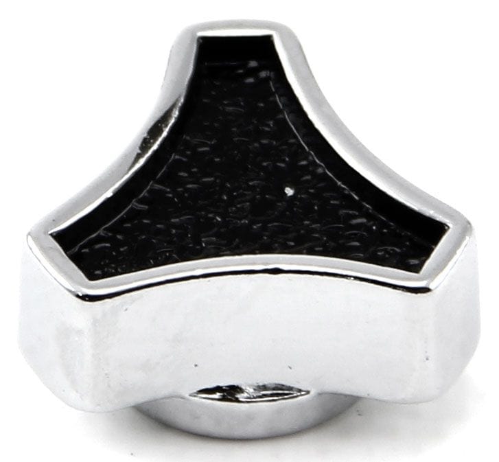 RPC With 5/16"-18 Thread Racing Power Company Air Cleaner Wing Nut Small Deluxe with Black Top & Chrome Steel RPCR2179X SR