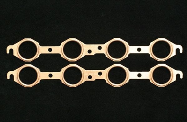 SCE Suit Chev LS1, LS7 Large Port SCE Gaskets Pro Copper Embossed Exhaust Gasket - 1.750" Round SCE-4119 SR