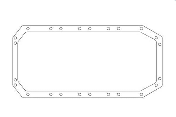 SCE Suit Chrysler TFX-96 Racing Hemi SCE Gaskets AccuSeal Oil Pan Gasket - 9.375" inside width SCE-261092 SR
