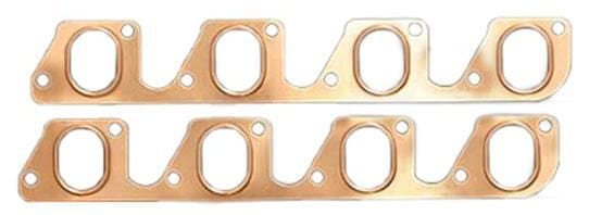 SCE Suit Ford 302-351C (2V) SCE Gaskets Pro Copper Embossed Exhaust Gasket - 1.350" x 1.875" SCE-4052 SR
